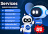 create telegram bot,telegram mini apps with custom ai features