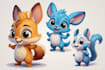 draw cute cartoon animal character