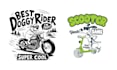 make animal t shirt dog training biker logo