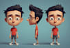 design a 2d cartoon character
