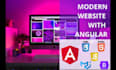 develop a stunning angular website using angular, HTML5, css3, javascript