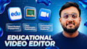 edit your videos with cuts, text, transitions, and logo overlays