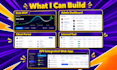 build web app as full stack developer and software developer