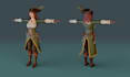 create game ready lowpoly 3d characters