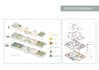 architectural concept diagrams in 2d or 3d