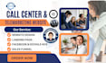 build call center website call agency cold calling VA website wordpress website