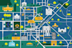 design vector map, city map, site map, travel map, event map design