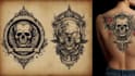 make old school or traditional style tattoo logo design