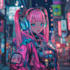 do a cyberpunk anime art