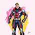 create premium superhero cartoon mascot character