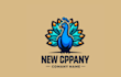 make your peacock simple mascot logo in one day