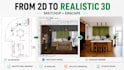 create 3d models and realistic renders in sketchup and enscape