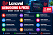 fix laravel bugs, errors, 500 server and backend issues