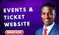 build a modern ticket website with event management features and payment gateway