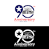 create celebrating years badge business building logo design