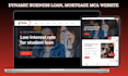 build dynamic business loan website mca website mortgage finance website