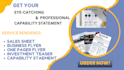 design professional  capability statement for your llc, company profile