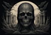 draw dark art illustration with engraving style