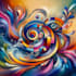 create abstract geometric digital art