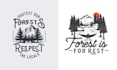 design vintage outdoor tree logo