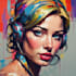 draw a retro pop art roy lichtenstein style