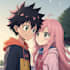 draw a cute anime character, couple