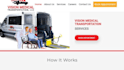 design a medical courier, nemt and home care website