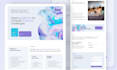 design modern landing page, business responsive website uiux