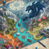 draw fantasy dnd character concept art dnd party map