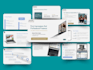 design academic, thesis or educational presentation slides with data visual