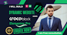 design a dynamic website using crocoblock, jet engine, elementor pro