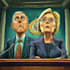create any current political cartoon in unique style