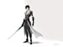 draw complete fantasy or sci fi concept character