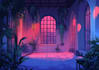 draw visual novel character, cg, design, background in anime