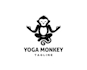 do natural spa wellness health yoga logo design
