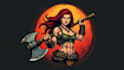 make unique female barbarian logo with free source file