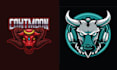 create mascot bull logo