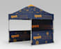 design canopy tent and  flag, table cover