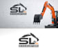 create real estate, excavation, property, construction logo