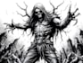 create dark art illustration