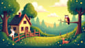 create cartoon background illustration