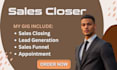 be sales rep sales closer cold caller sales pitch sales person lead generation