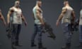 3d game character, game model ,game asset, 3d weapon game environment