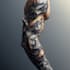create sleeve tattoo design in geometric style
