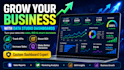 create data studio dashboard for sales, marketing and KPI reports