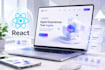 create a modern responsive website using react, three js and gsap