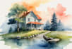 paint a beautiful watercolour illustration
