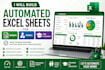 build automated excel sheets for reports, payroll, and fee management