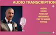 transcribe audio and do video transcription