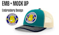 do a embroidery digitizing and a mock up